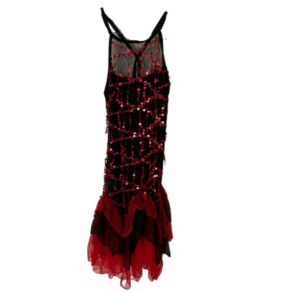 Revolution Dancewear Adult Small Style# 0125 Black and Red Sequin Costume